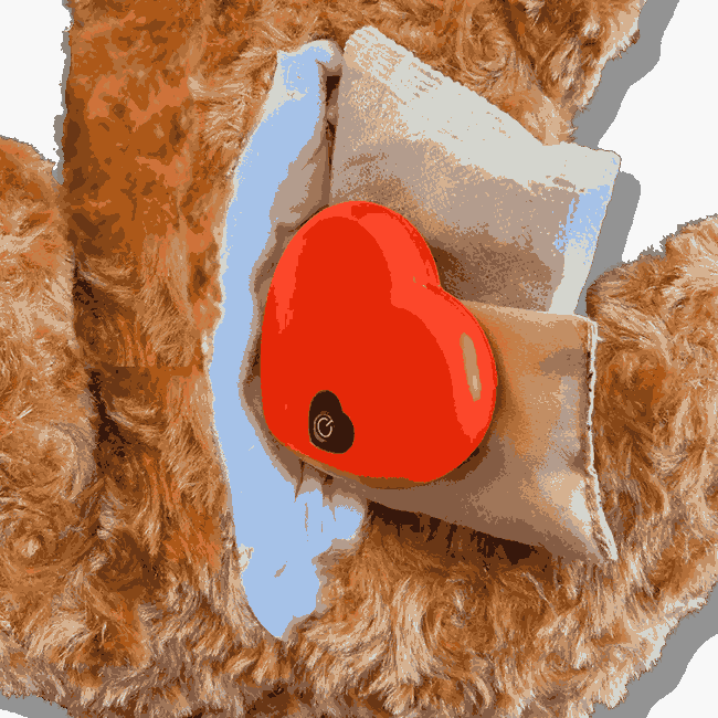 Puppy Kit with Blanket, Teething Toy, Heartbeat, Lavender, Heatpack